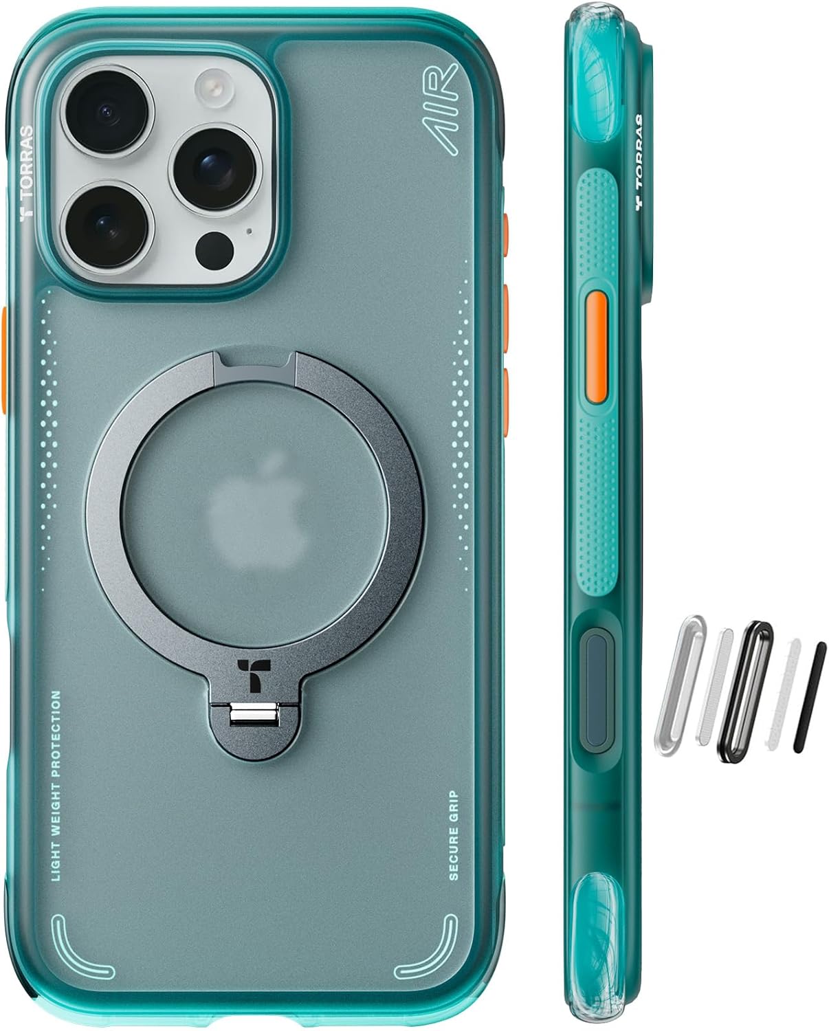 TORRAS Ostand Q3 Air Best For iPhone 16 Pro Case  for : Shockproof, Stylish & Magnetic