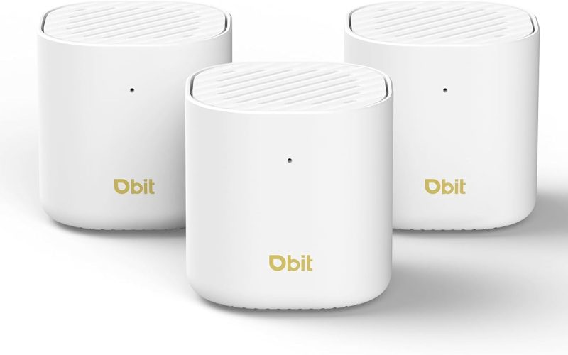 DBIT AX3000 WiFi 6 Mesh Wi-Fi System | 6,500 Sq Ft Coverage & 150 Devices