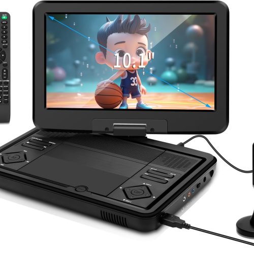 Feihe 12.5 Portable TV DVD Player - 10.1 HD Swivel Screen