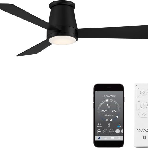 WAC Lighting Hug 3 Blades Aluminum Smart Flush Mount Ceiling Fan Review