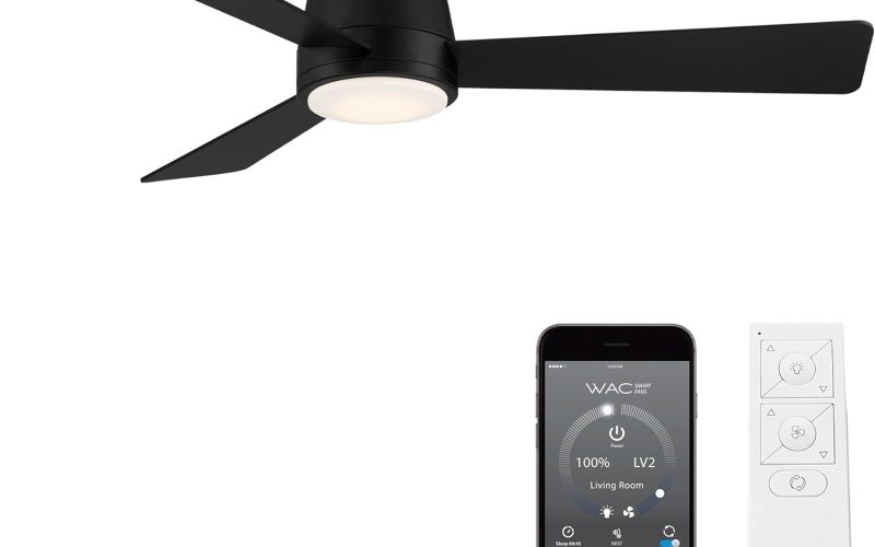 WAC Lighting Hug 3 Blades Aluminum Smart Flush Mount Ceiling Fan Review