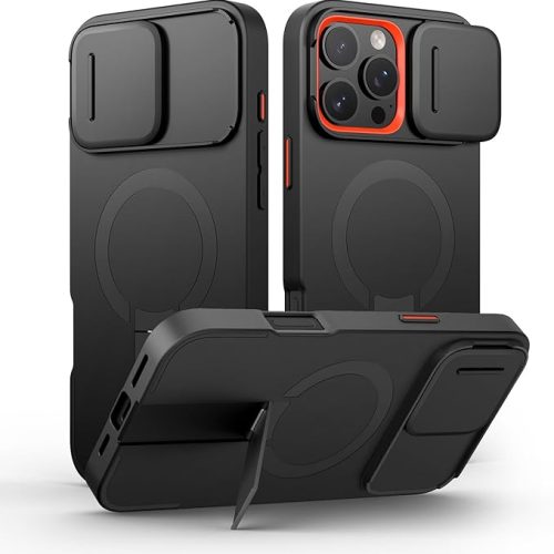 iPhone 16 Pro Max Case with Magnetic Camera Slide Cover