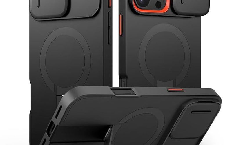 iPhone 16 Pro Max Case with Magnetic Camera Slide Cover